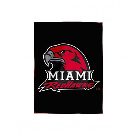 Miami University HawkHead Black Banner