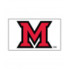 White Miami University M Flag