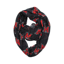 Black Miami University Infinity Scarf