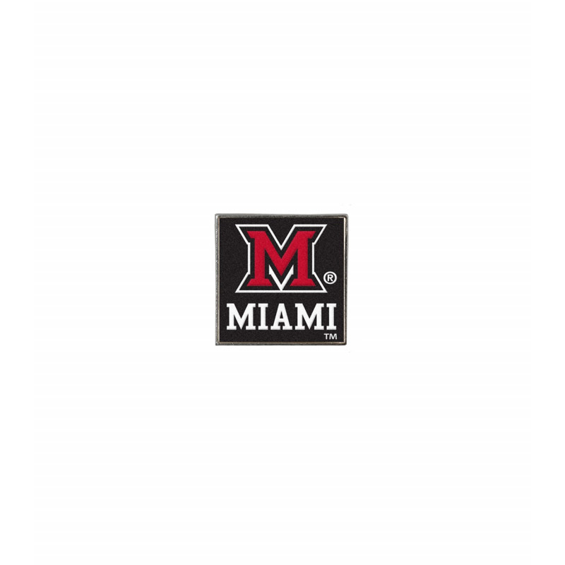Miami University Square Block M Lapel Pin