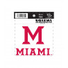 Miami University "Block M" Static Cling Decal