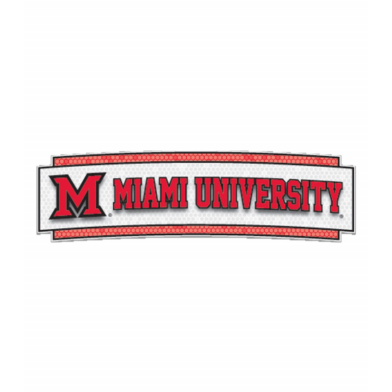 Miami University Arch Honeycomb Automotive Decal