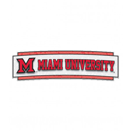 Miami University Arch Honeycomb Automotive Decal