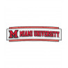 Miami University Arch Honeycomb Automotive Decal
