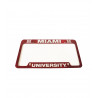 Red Miami University License Plate Frame