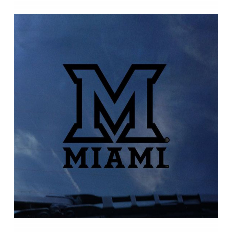 Tonal Black Over Black Block "M" Decal 4x4in