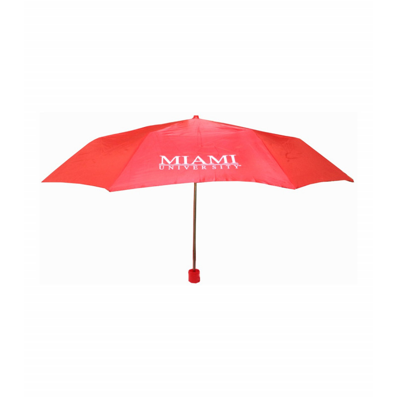 Red Miami University Super Pocket Umbrella
