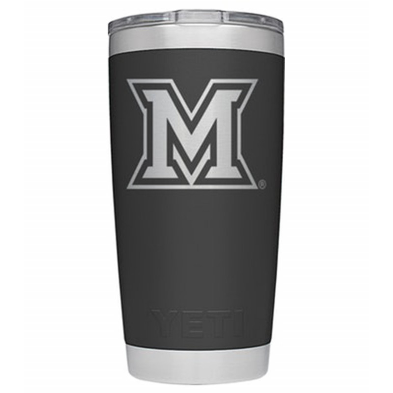 Yeti Miami University 20oz Black Tumbler