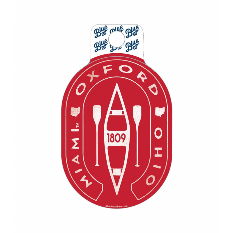 Miami Oxford Ohio Canoe Sticker