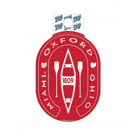 Miami Oxford Ohio Canoe Sticker