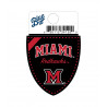 Miami Redhawks Black Shield Sticker