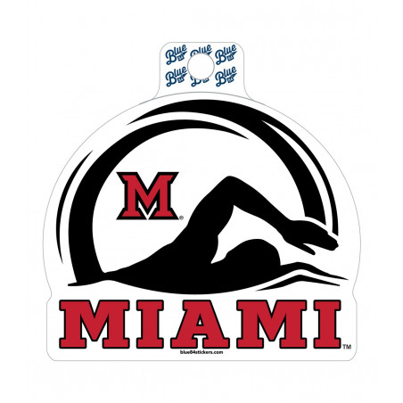 Miami Swimming Sticker