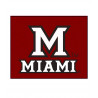 Miami University Block M over Miami Tailgate Rug