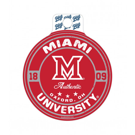 Miami University Authentic Sticker