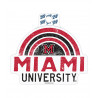 Miami University Black & Red Rainbow Sticker