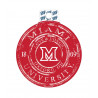Miami University Faded Red Circle Sticker