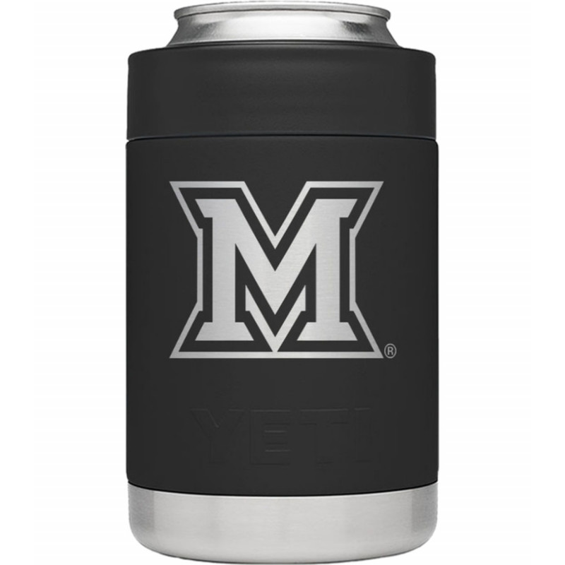 Yeti Miami University Black Can Colster
