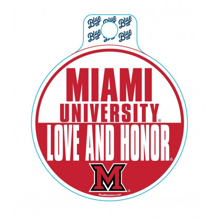 Miami University Love and Honor Sticker