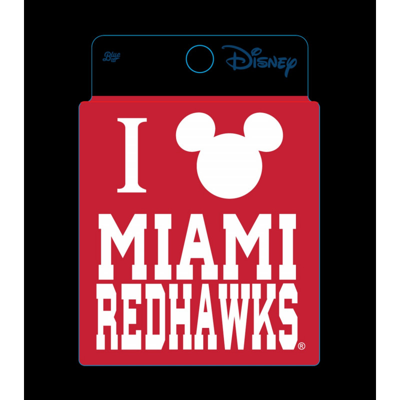 Miami University Mickey Mouse Ears Sticker
