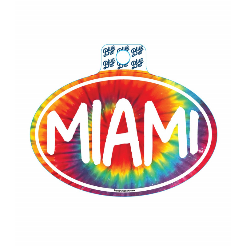 Miami University Tie Dye Sticker