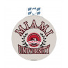 Miami University White Olive Branch and Shield Sticker
