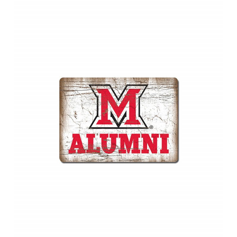 Miami University Wooden Alumni Magnet