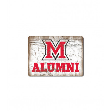 Miami University Wooden Alumni Magnet