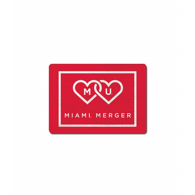 Miami University Wooden Miami Merger Magnet