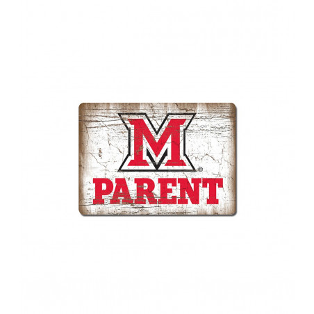 Miami University Wooden Parents Magnet