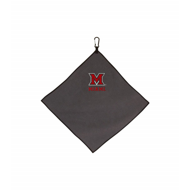 Miami University Gray Embroidered Microfiber Towel