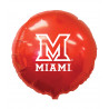 18" Red Foil Mylar Miami Balloon