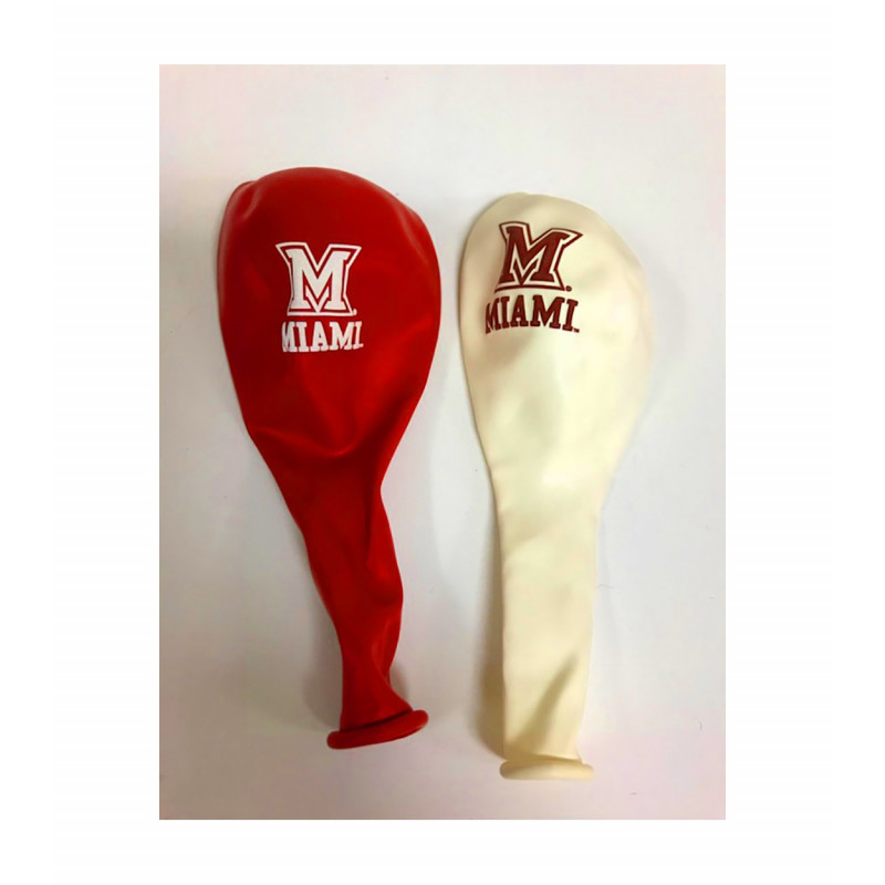 Miami University Red & White 10-Pack Balloons