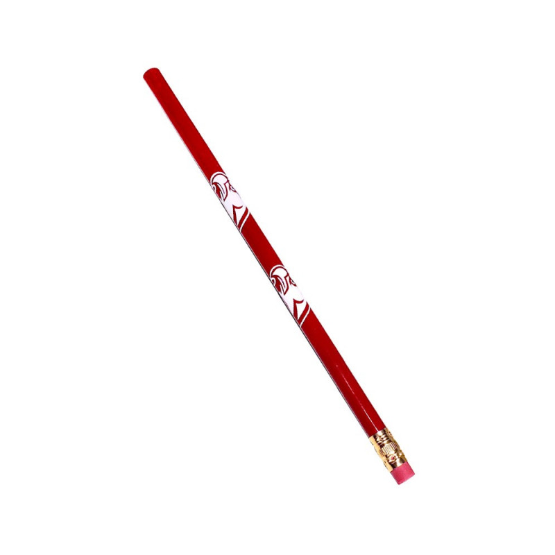Miami RedHawks Repeating HawkHead White Pencil