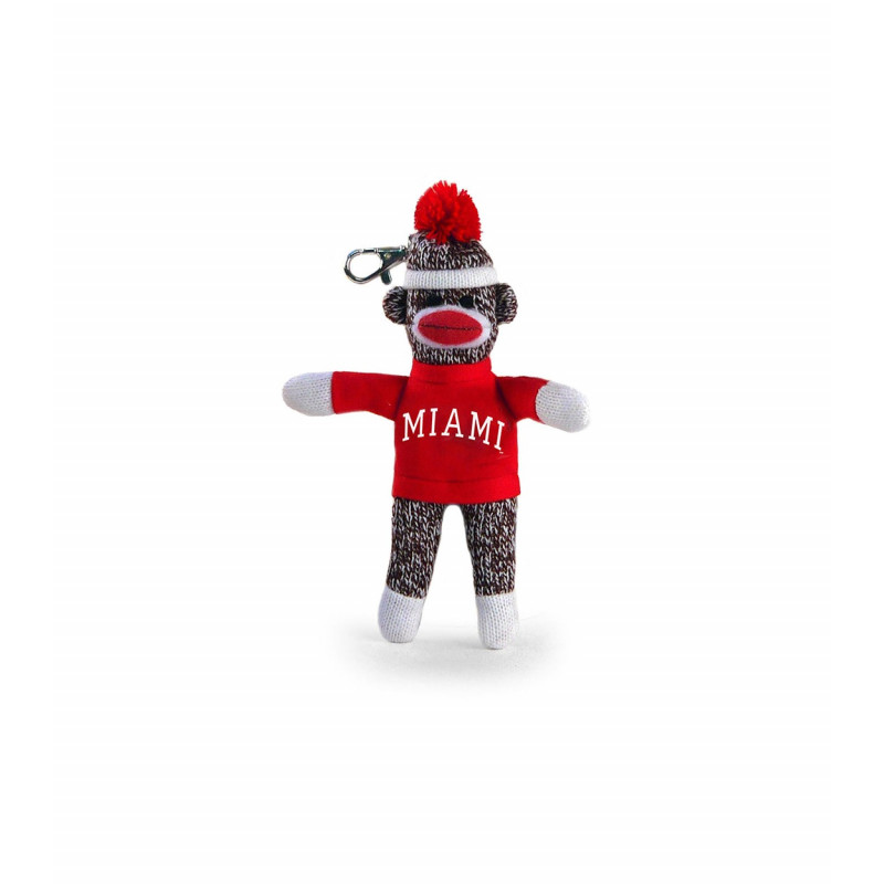 Miami University Sock Monkey Keychain
