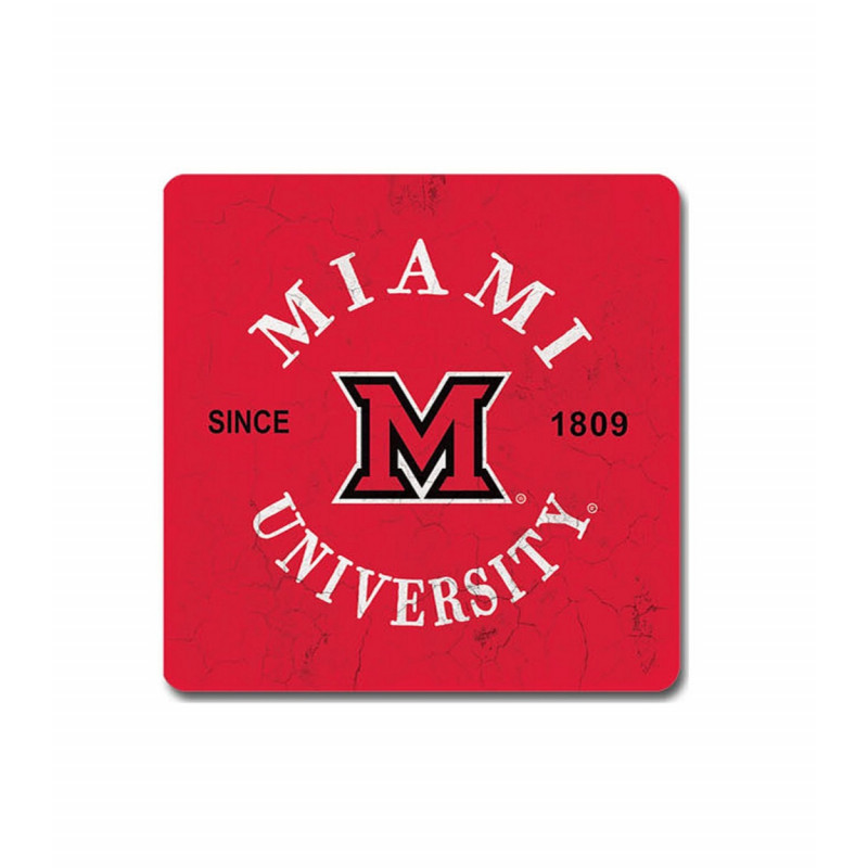 Miami University Red Block M Coaster