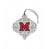 Bulb Ornament with Miami Block "M"