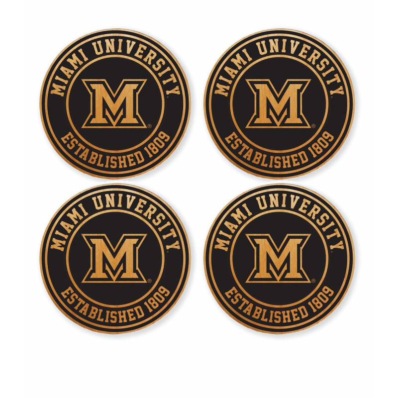 Miami University Wooden Coasters