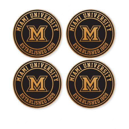 Miami University Wooden Coasters