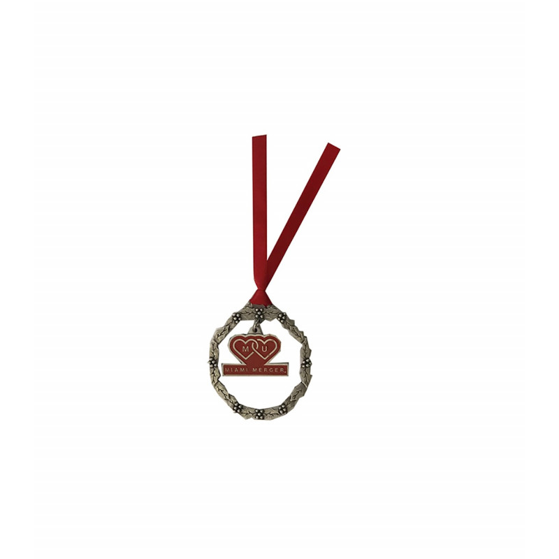 Miami Merger Pewter Hoop Ornament