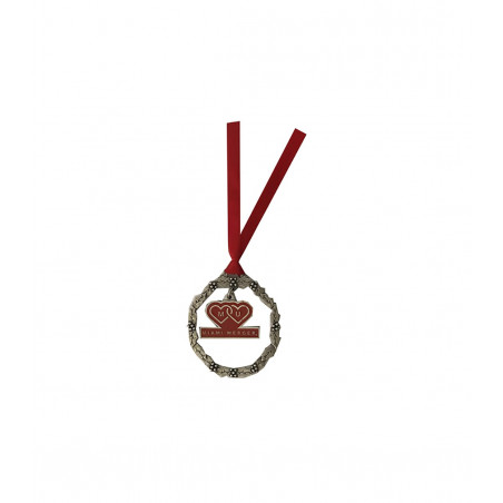 Miami Merger Pewter Hoop Ornament
