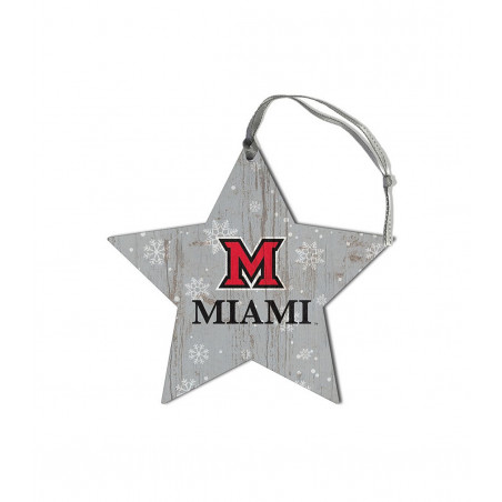 Star Ornament with Block "M" over Miami
