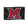 Miami University Black Flag with Block M