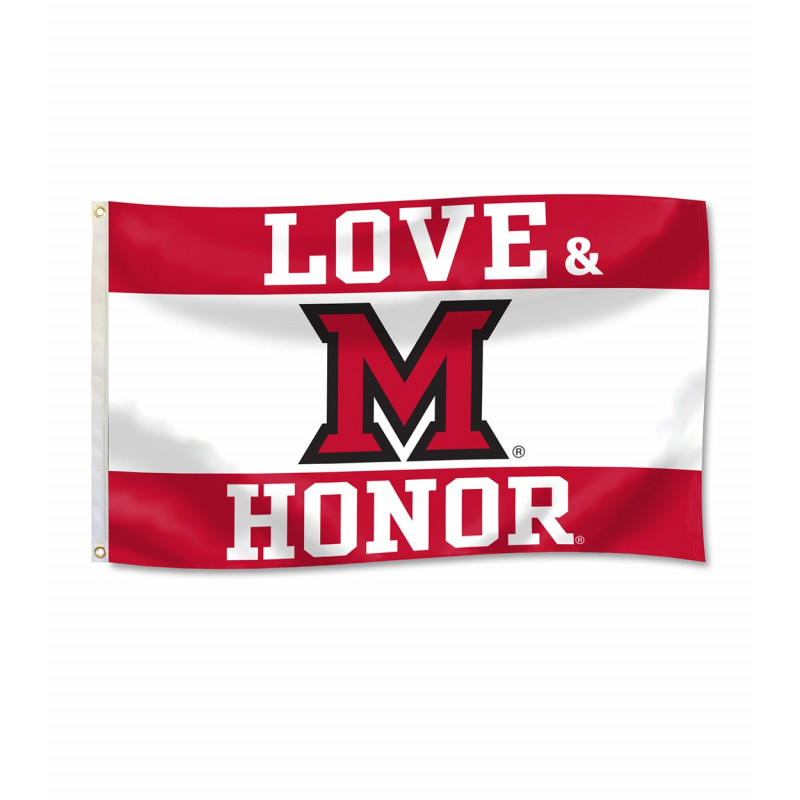 Miami University Love and Honor 3' x 5' Flag