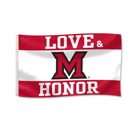 Miami University Love and Honor 3' x 5' Flag
