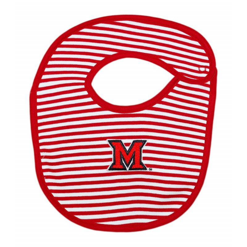 Miami University Red and White Striped Bib