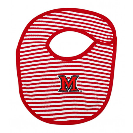 Miami University Red and White Striped Bib
