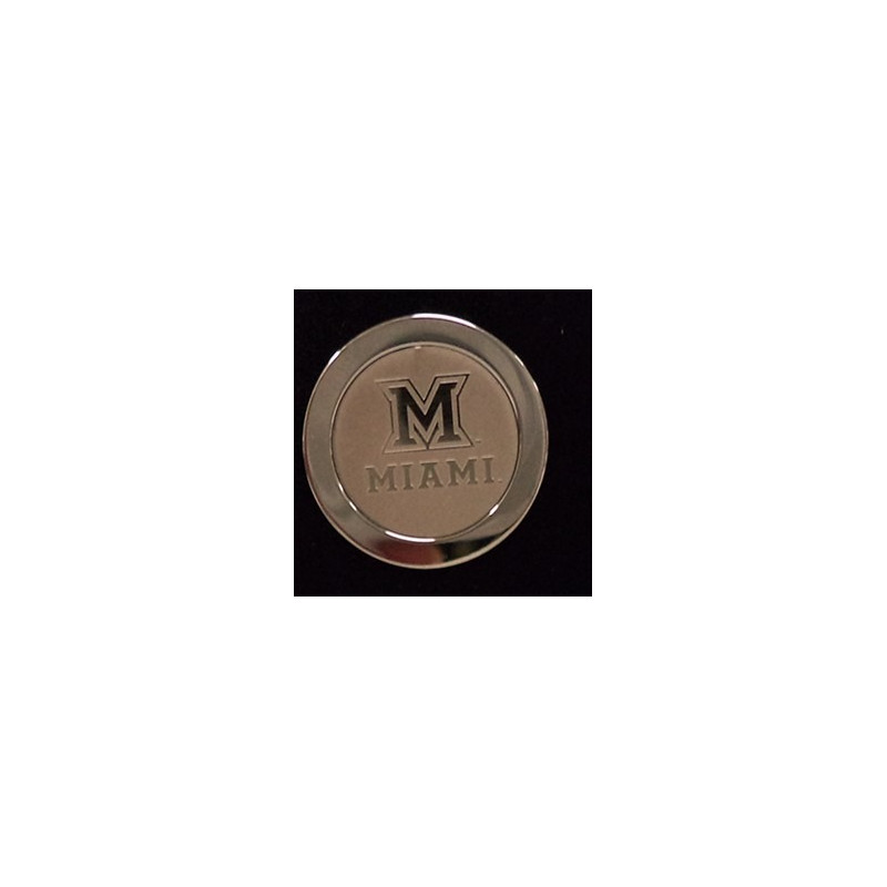 Miami Silver Plated Block "M" Tie Tac 14