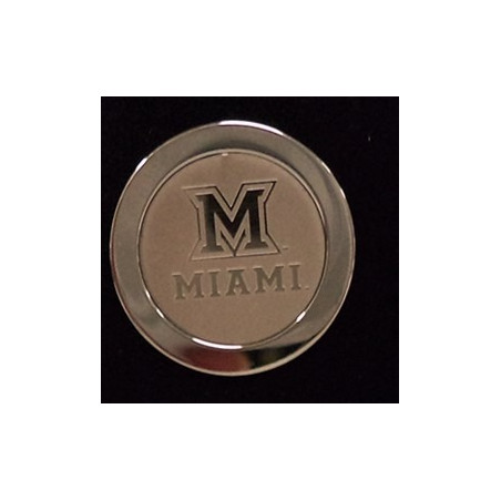 Miami Silver Plated Block "M" Tie Tac 14