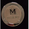 Miami Silver Plated Block "M" Tie Tac 14