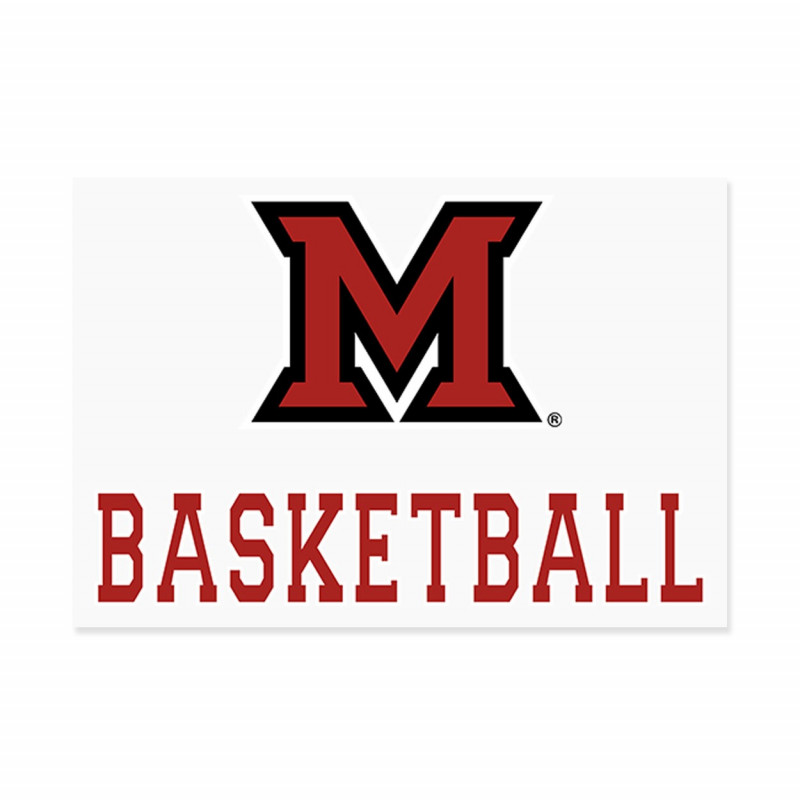 CDI Miami Basketball Decal - 3.75" x 5.75"